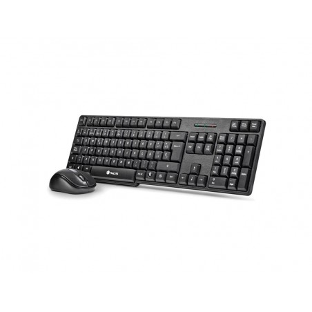 Set teclado y raton ngs inalambricos 24ghz usb color negro