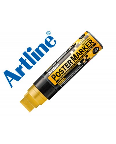Rotulador artline poster marker epp 20 punta rectangular 20 mm color oro