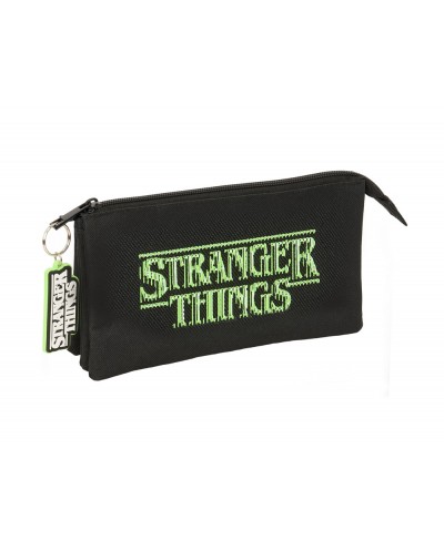 Bolso escolar portatodo triple stranger things 120x220x30 mm