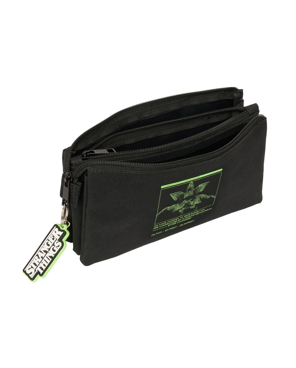 Bolso escolar portatodo triple stranger things 120x220x30 mm