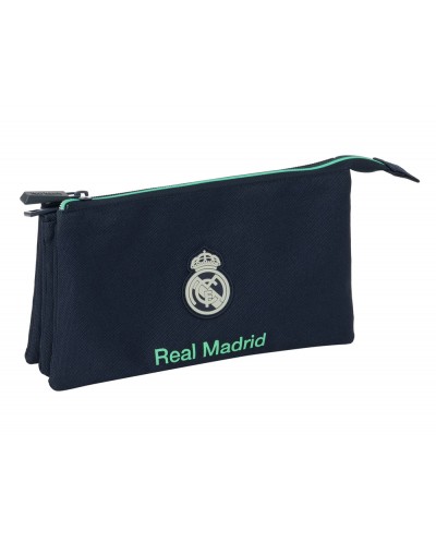 Bolso escolar portatodo safta triple real madrid 2ª equipacion 25 26 120x220x30 mm