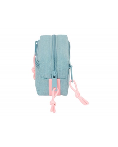 Bolso escolar portatodo safta triple pequeno con goma elastica 22cm wicked 85x220x60 mm