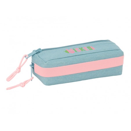 Bolso escolar portatodo safta triple pequeno con goma elastica 22cm wicked 85x220x60 mm