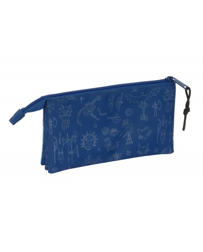 Bolso escolar portatodo safta triple como entrenar a tu dragon 120x220x30 mm