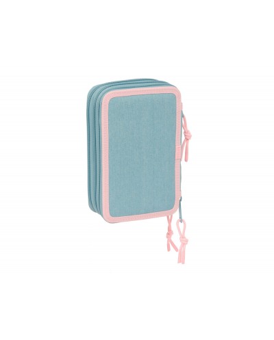 Plumier escolar safta triple 37 piezas wicked 195x125x55 mm