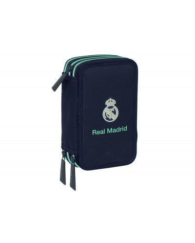 Plumier escolar safta triple 37 piezas real madrid 2ª equipacion 25 26 195x125x55 mm