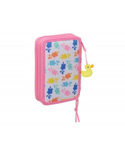 Plumier escolar safta doble pequeno 29 piezas peppa pig baby 195x125x40 mm