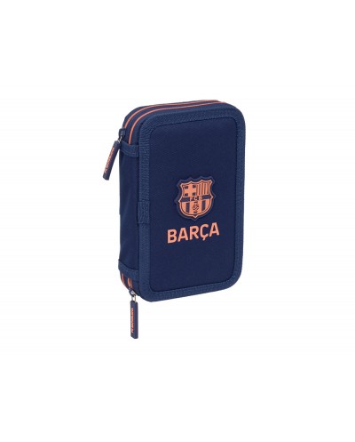 Plumier escolar safta doble pequeno 29 piezas fc barcelona 2ª equipacion 25 26 195x125x40 mm