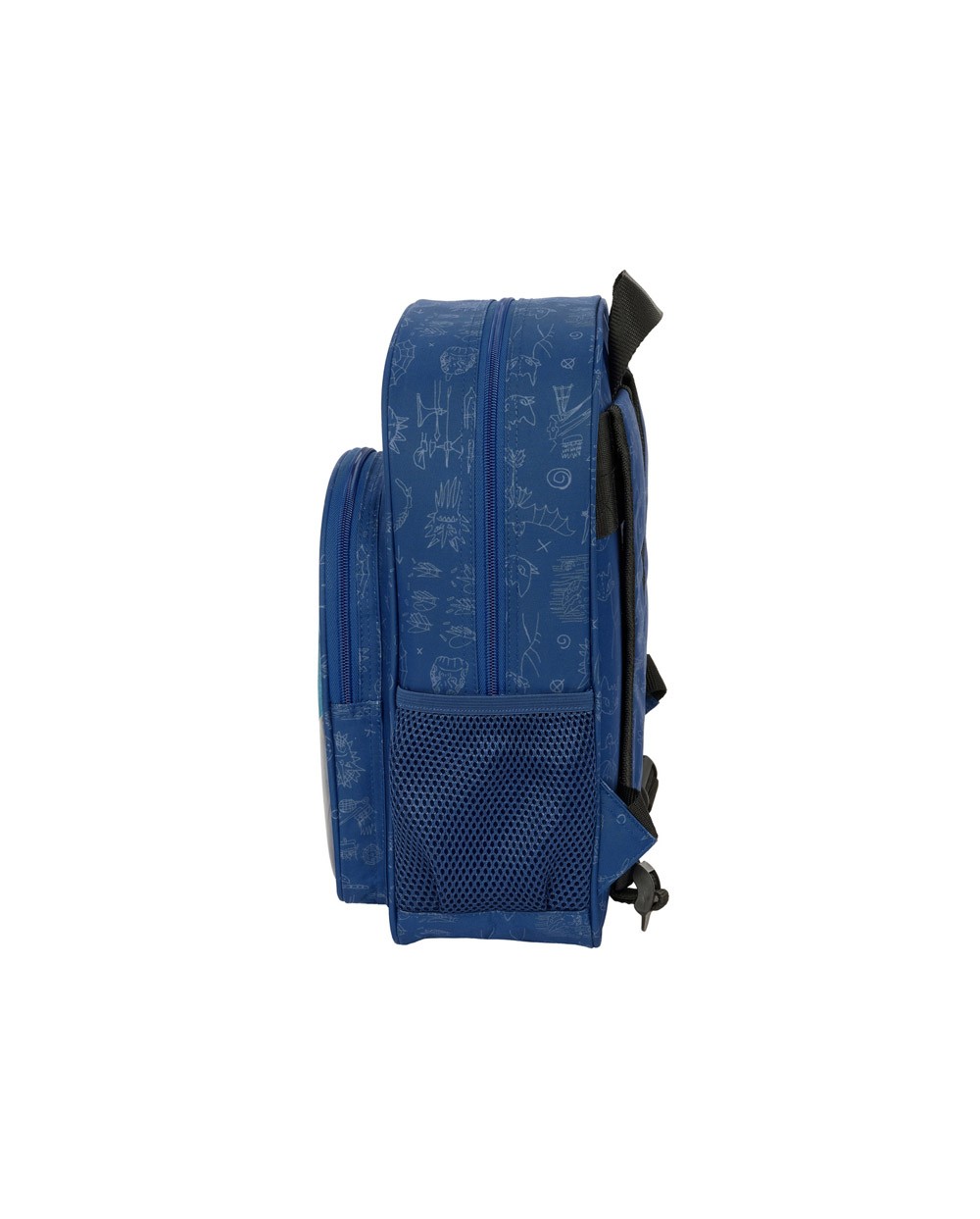 Mochila safta infantil adaptable a carro como entrenar a tu dragon 340x260x110 mm