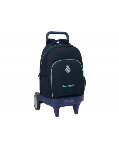 Mochila safta grande con ruedas compact extraible real madrid 2ª equipacion 25 26 450x330x220 mm