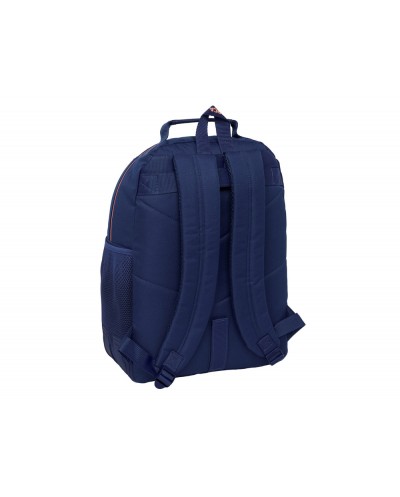 Mochila safta doble con cantoneras adaptable a carro fc barcelona 2ª equipacion 25 26 420x320x150 mm