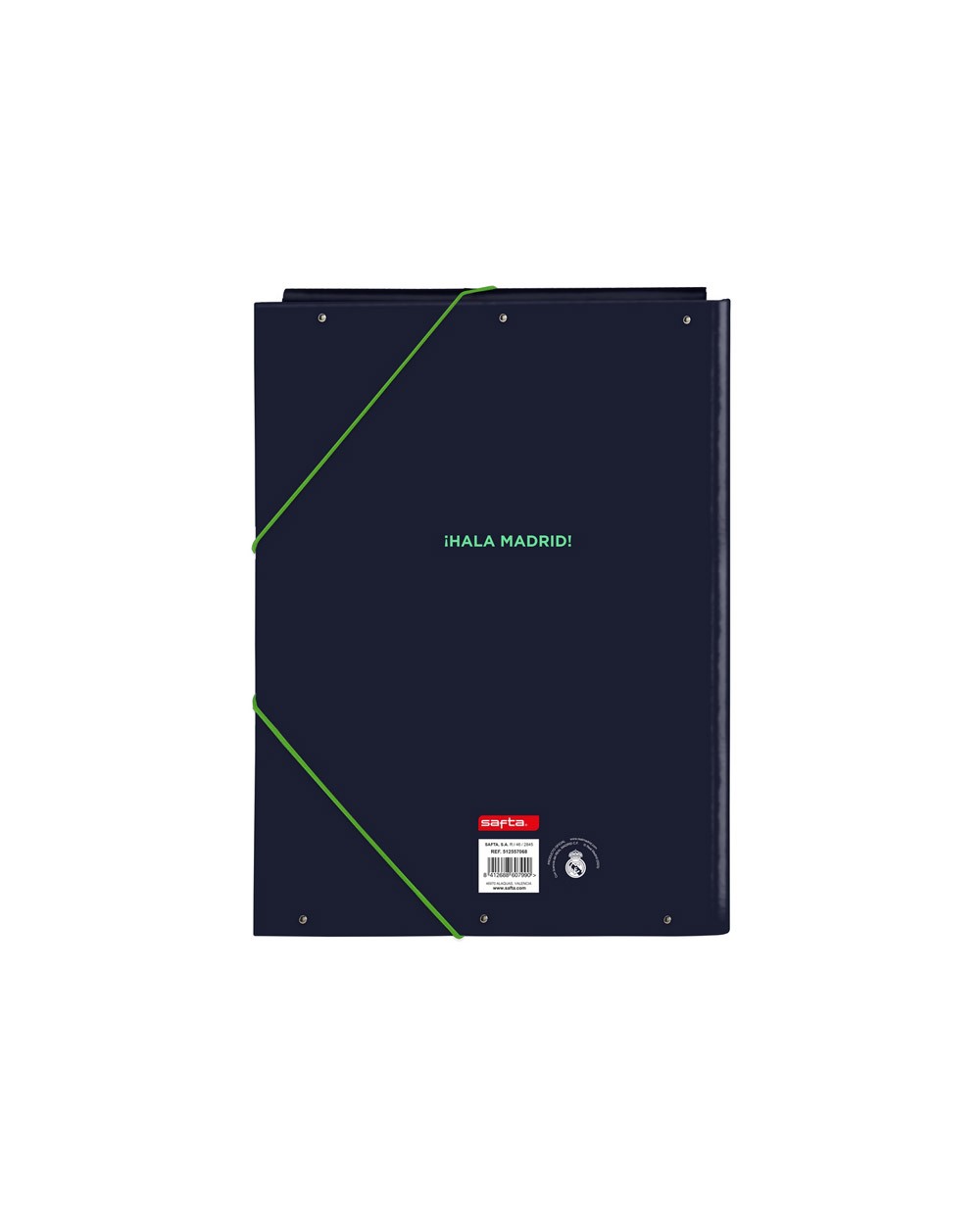 Carpeta carton folio gomas solapas safta real madrid 2ª equipacion 25 26