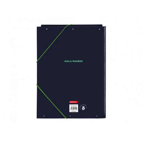 Carpeta carton folio gomas solapas safta real madrid 2ª equipacion 25 26