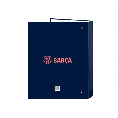 Carpeta carton folio 4 anillas mixtas safta fc barcelona 2ª equipacion 25 26
