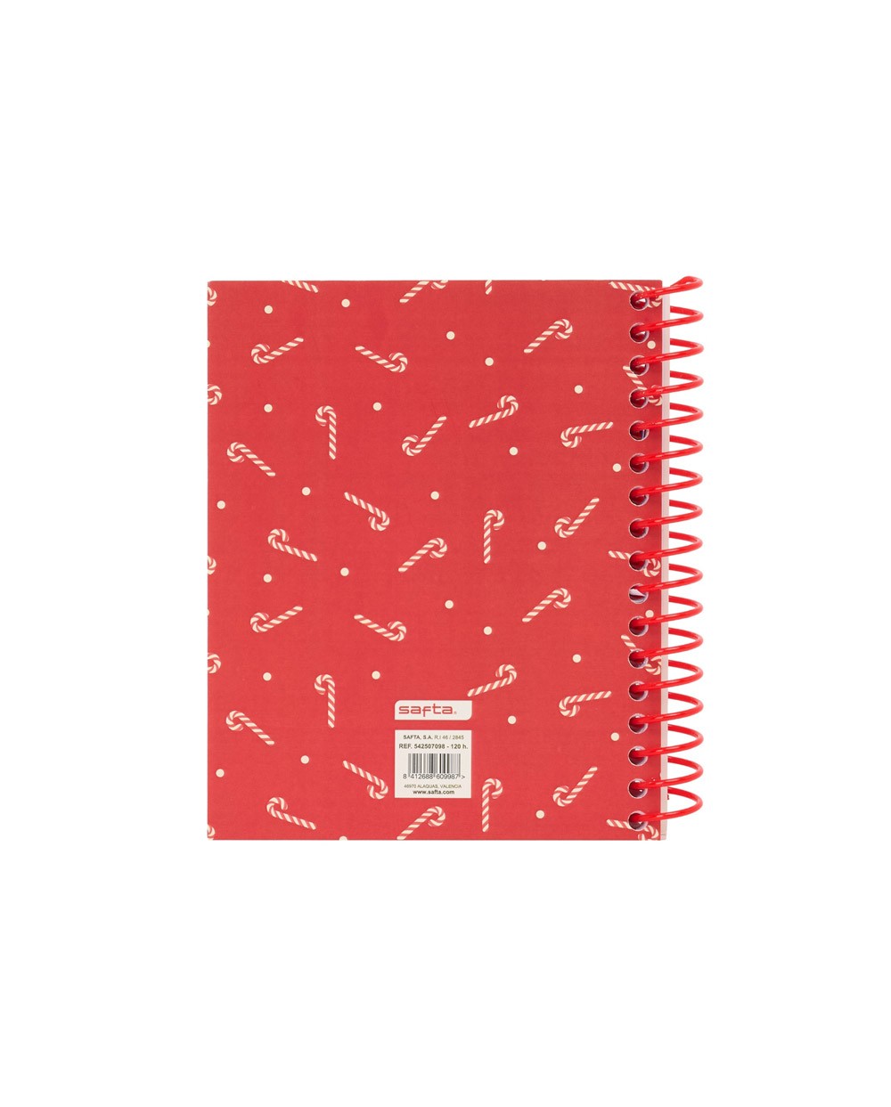 Cuaderno espiral safta a6 120h 60 gr microperforado cuadro 5 mm tapa forrada complementos safta Cuaderno espiral safta a6 120h 60 gr microperforado cuadro 5 mm tapa forrada complementos safta