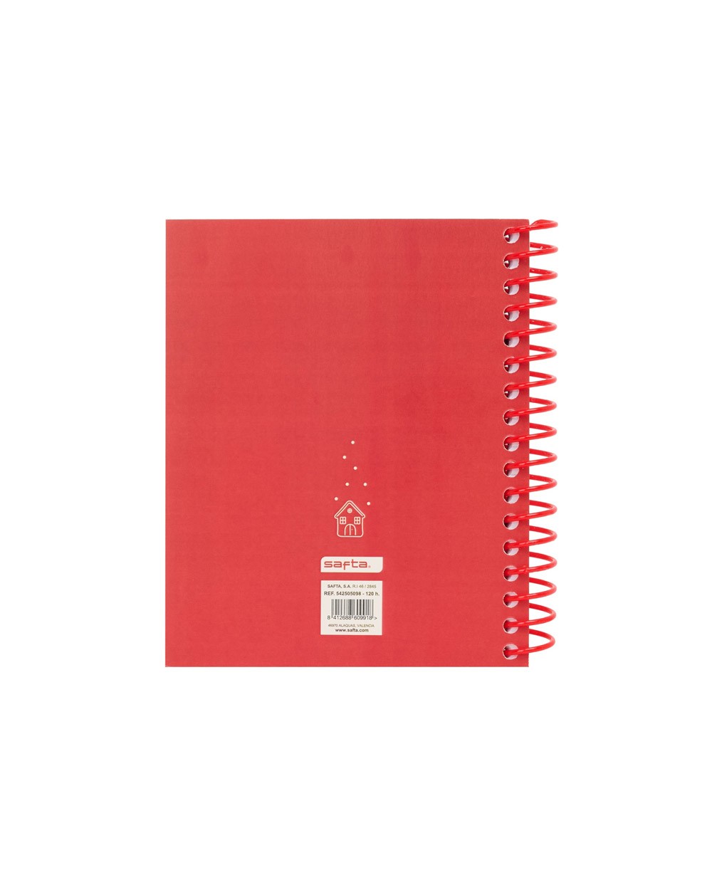 Cuaderno espiral safta a6 120h 60 gr microperforado cuadro 5 mm tapa forrada complementos safta Cuaderno espiral safta a6 120h 60 gr microperforado cuadro 5 mm tapa forrada complementos safta