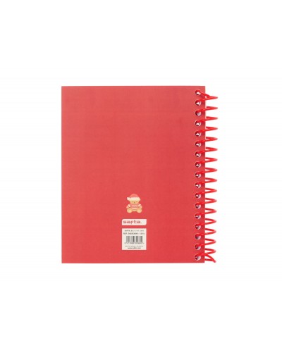 Cuaderno espiral safta a6 120h 60 gr microperforado cuadro 5 mm tapa forrada complementos safta