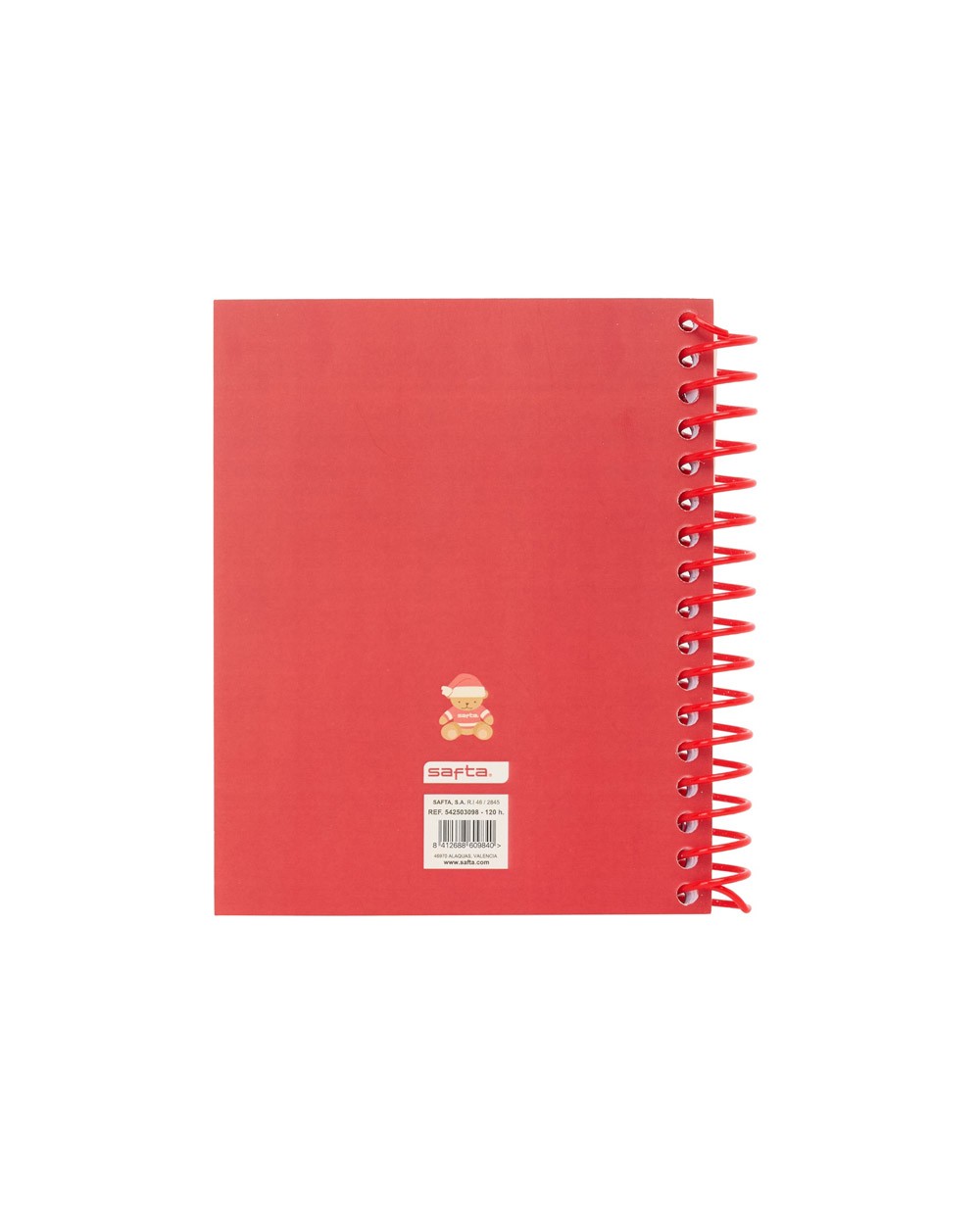 Cuaderno espiral safta a6 120h 60 gr microperforado cuadro 5 mm tapa forrada complementos safta Cuaderno espiral safta a6 120h 60 gr microperforado cuadro 5 mm tapa forrada complementos safta