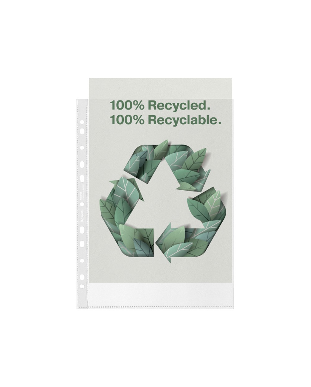 Funda multitaladro esselte din a4 polipropileno reciclado 100 mc 11 taladros con refuerzo piel de naranja