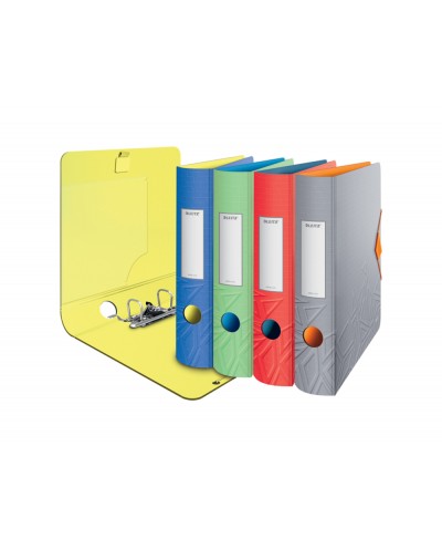 Archivador de palanca leitz active urban chic 180 din a4 polyfoam lomo 65 mm colores surtidos