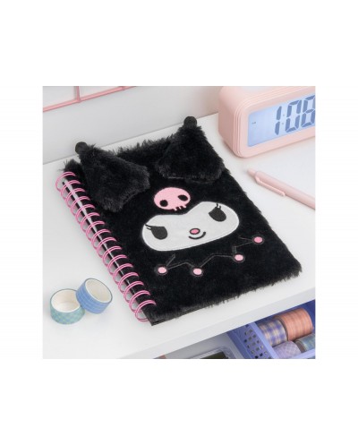 Cuaderno espiral esponjoso a5 kuromi