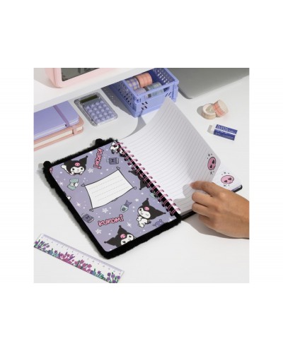 Cuaderno espiral esponjoso a5 kuromi