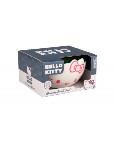Cuenco con soporte para movil hello kitty para snack