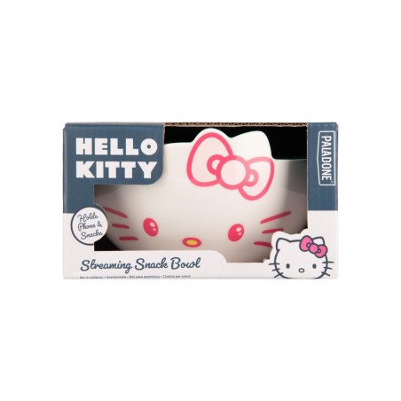 Cuenco con soporte para movil hello kitty para snack