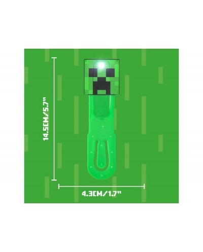 Lampara minecraft de lectura creeper