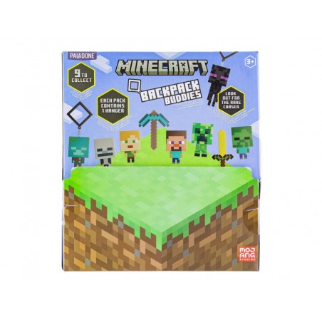 Colgantes para mochila minecraft expositor de 24 unidades surtidas