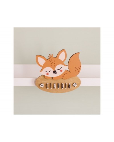 Placa de pared vintiun personalizable fox