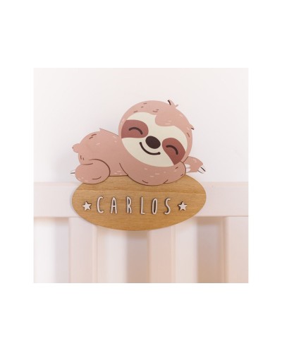 Placa de pared vintiun personalizable lazy bear