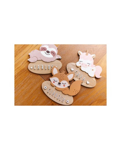 Placa de pared vintiun personalizable lazy bear