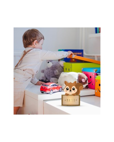 Lampara vintiun personalizable little squirrel