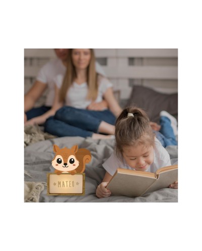 Lampara vintiun personalizable little squirrel
