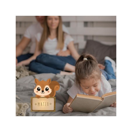 Lampara vintiun personalizable little squirrel