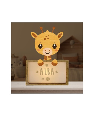 Lampara vintiun personalizable little giraffe
