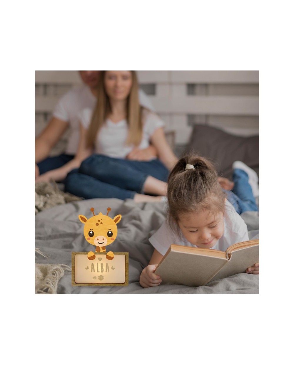 Lampara vintiun personalizable little giraffe