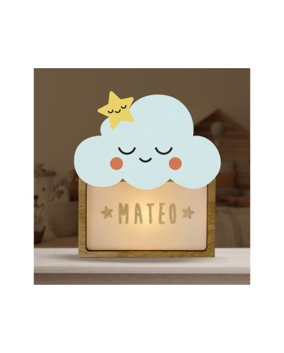Lampara vintiun personalizable little cloud