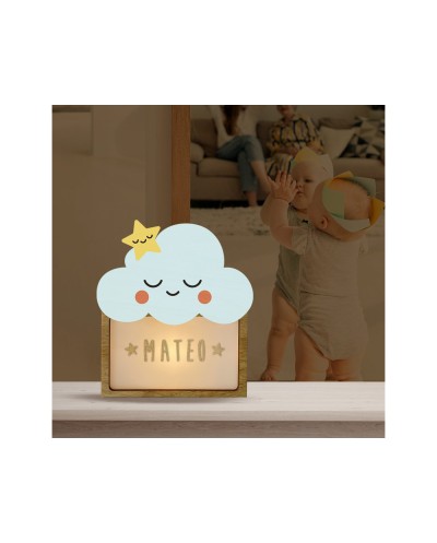 Lampara vintiun personalizable little cloud