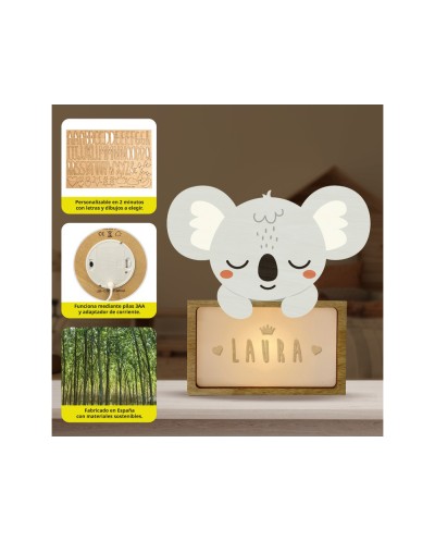 Lampara vintiun personalizable little koala