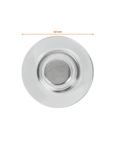 Iman para sujecion nobo 32 mm transparente 32 mm pack de 10 unidades