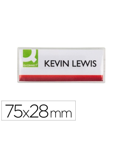 Identificador q connect kf14139 con clip magnetico apertura superior 75x28 mm
