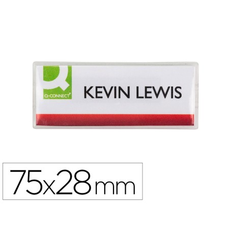 Identificador q connect kf14139 con clip magnetico apertura superior 75x28 mm