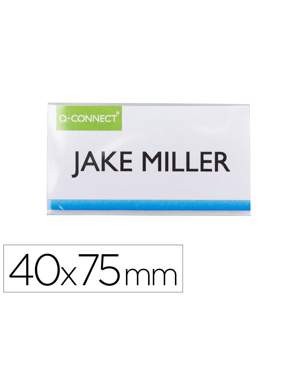 Identificador q connect kf14137 con clip magnetico apertura superior 40x75 mm