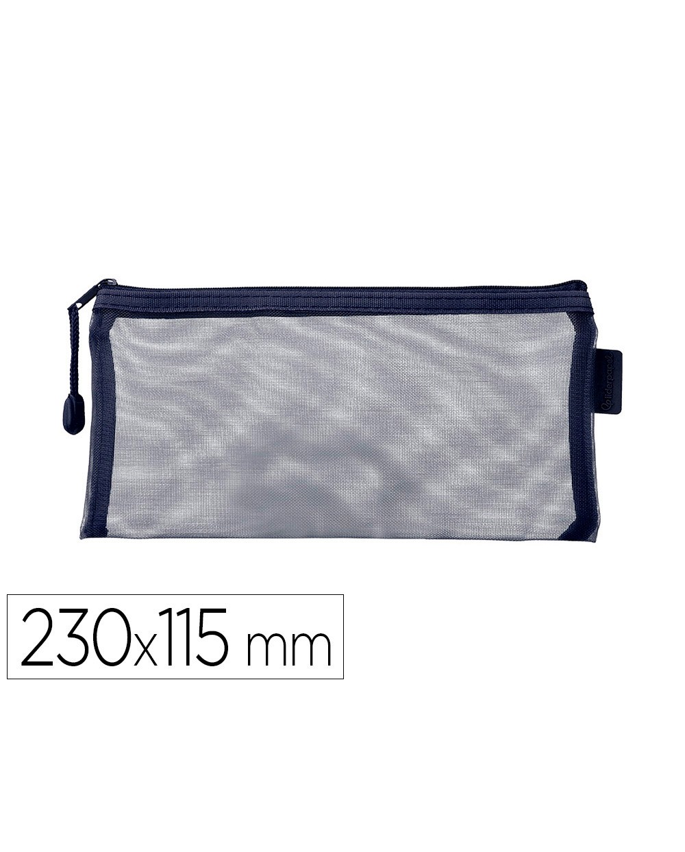 Bolsa zipper bag liderpapel poliester transpirable multiusos ticket 230x115 mm azul marino