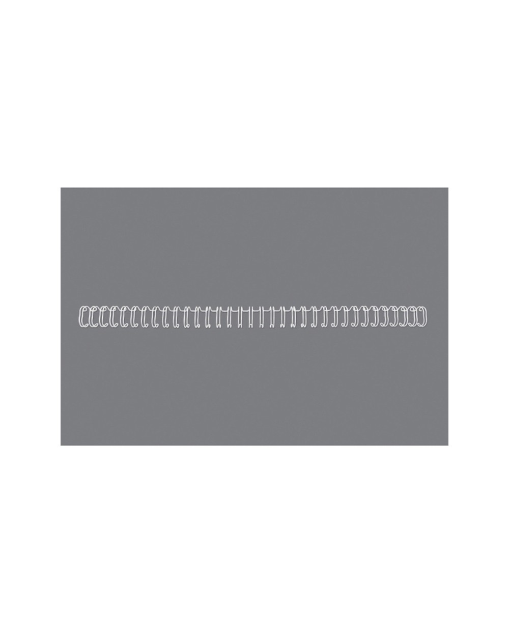 Espiral wire gbc n 9 143 mm paso 3 1 capacidad 125 hojas blanco caja de 100 unidades