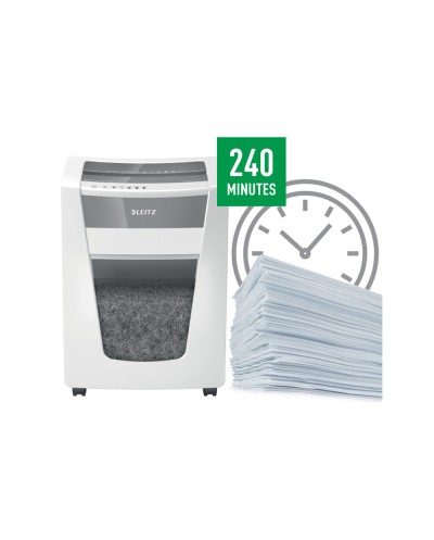 Destructora de documentos leitz iq office pro p6 capacidad de corte 5 hojas destruye grapas y clips 30