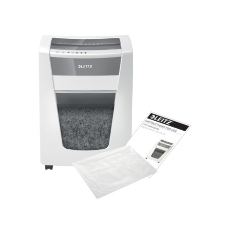 Destructora de documentos leitz iq office pro p6 capacidad de corte 5 hojas destruye grapas y clips 30