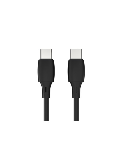 Cable usb c a usb c q connect pvc longitud 2m negro
